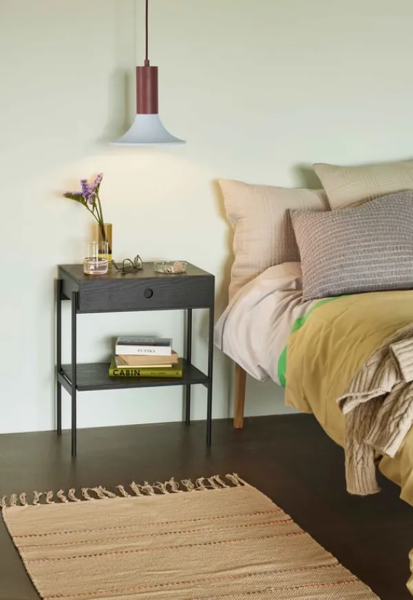 Clearance Hübsch Noir Bedside Table Black