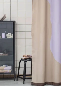 Online Mette Ditmer NOVA ARTE Shower Curtain Sand / Lilac