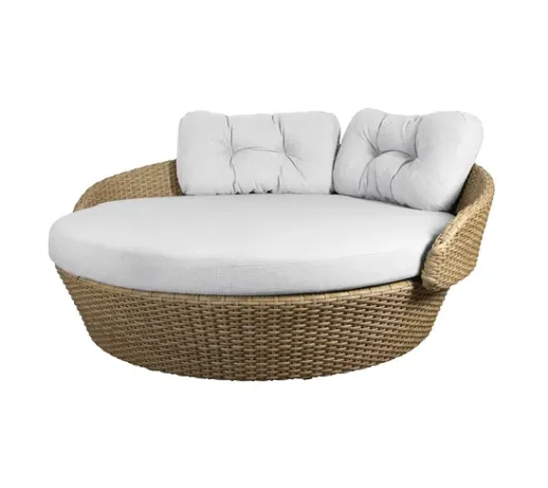 Best Cane-line Ocean Daybed Natural, Cane-line Flat Weave / White grey, Cane-line Link