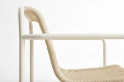 Discount HAY Palissade Cord Lounge Chair Low Cream White