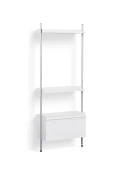 Clearance HAY Pier System / No. 141 White / Clear Anodised Aluminium