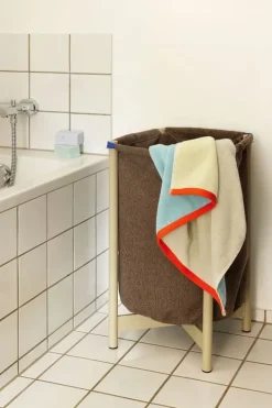 Clearance Hübsch Pod Vasketøjstaske Blå / Brun / Sand