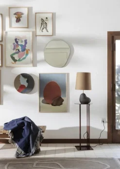Clearance Ferm Living Pond Mirror - Brass/messing kant Small