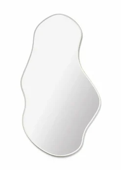 Clearance Ferm Living Pond Mirror - Brass/messing kant Large
