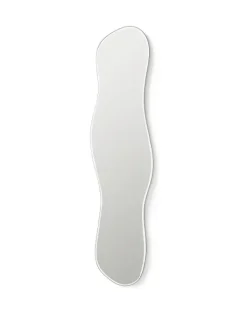 Clearance Ferm Living Pond Mirror - Mørk sølv kant Full size
