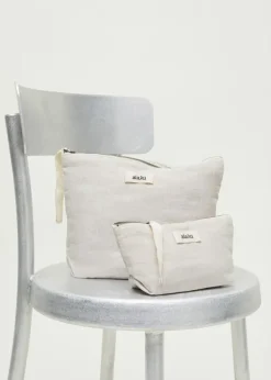 Outlet Aiayu Pouch Linen Mini Pure Nature