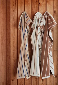 Best OYOY LIVING Raita Towel Caramel / Ice Blue - X Large - Stock sale