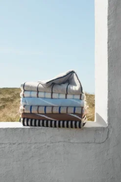 Best OYOY LIVING Raita Towel Caramel / Ice Blue - X Large - Stock sale