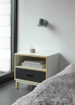 Best Normann Copenhagen Rise Wall Lamp - Hardwired Grey - Lagersalg