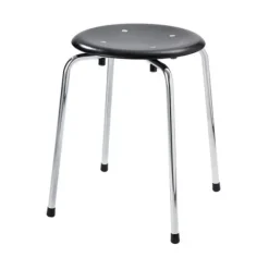 Best PLEASE WAIT to be SEATED S38 S/1 Stool / By Egon Eiermann Black / Chrome