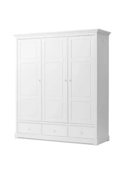 Fashion Oliver Furniture Seaside Klædeskab Hvid - 3 døre