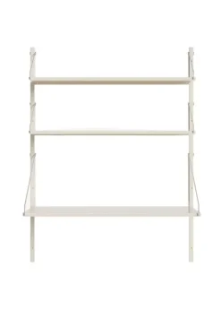 Best FRAMA Shelf Library H1084 / Desk Section Warm White Steel