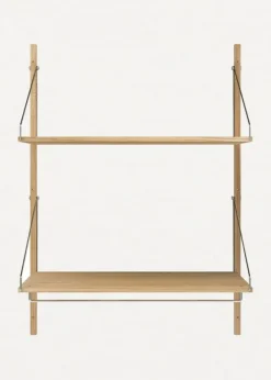 Best FRAMA Shelf Library H1148 / Hanger Section Natural Oak