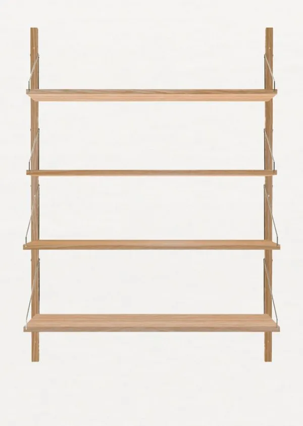 Best FRAMA Shelf Library H1148 / Single Section Natural Oak