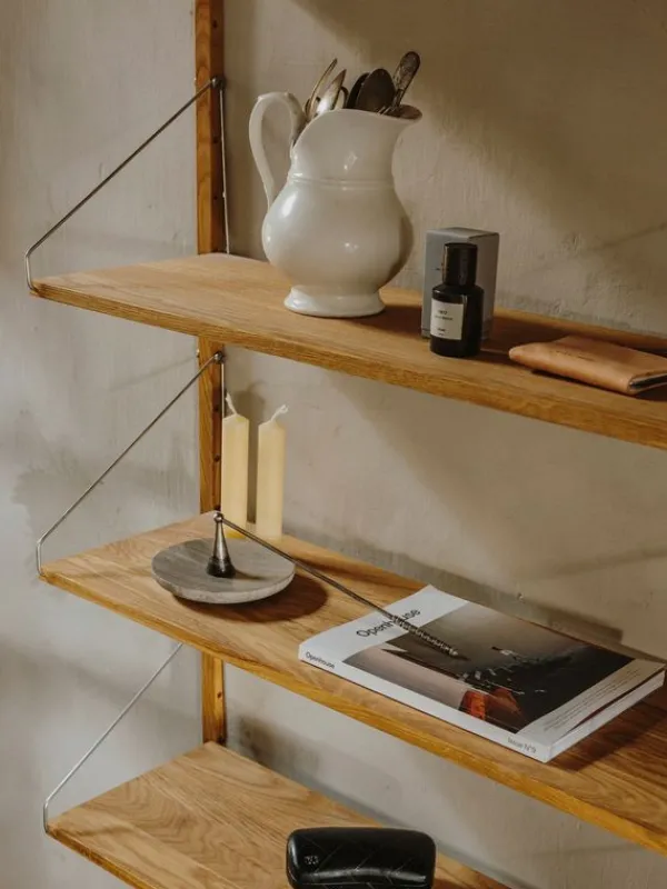 Best FRAMA Shelf Library H1148 / Single Section Natural Oak