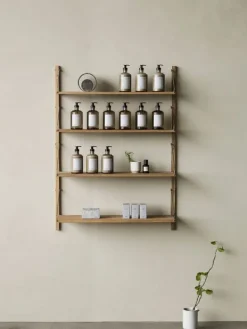 Best FRAMA Shelf Library H1148 / Single Section Natural Oak