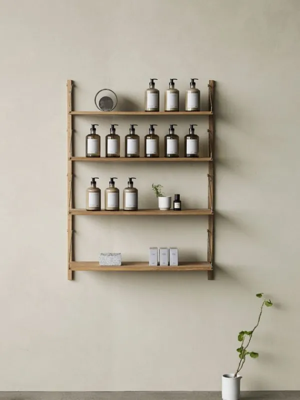 Best FRAMA Shelf Library H1148 / Single Section Natural Oak