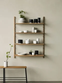 Best FRAMA Shelf Library H1148 / Single Section Natural Oak