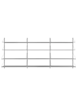Best FRAMA Shelf Library H1084 / Triple Section Stainless Steel