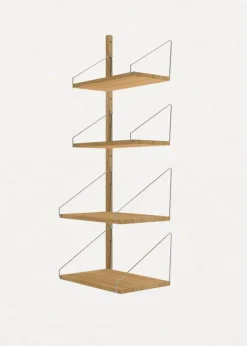 Clearance FRAMA Shelf Library H1148 / W40 Add-On Section Natural Oak