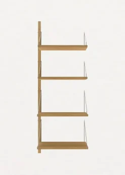 Clearance FRAMA Shelf Library H1148 / W40 Add-On Section Natural Oak