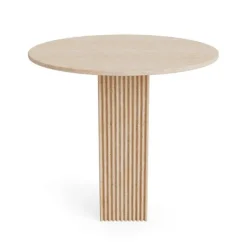 Sale NORR11 Soho Dining Table Ø80 Travertine