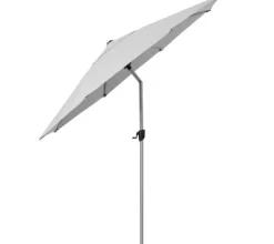 Best Cane-line Sunshade Parasol m/Tilt System Silver Mat Anodized / Dusty white