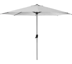 Best Cane-line Sunshade Parasol m/Tilt System Silver Mat Anodized / Dusty white
