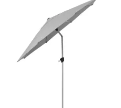 Best Cane-line Sunshade Parasol m/Tilt System Silver Mat Anodized / Light Grey