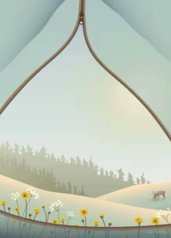 ViSSEVASSE Tent with a view - poster