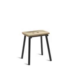 Best PLEASE WAIT to be SEATED Tubby Tube Stool / By Faye Toogood Natural Ash / Black