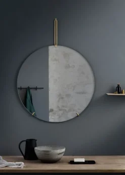 Clearance MOEBE Wall Mirror - Ø70 Brass
