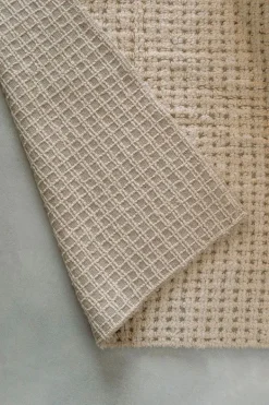 Best Lorena Canals Wool Rug Eden L -Natural Canvas, Sea Shell